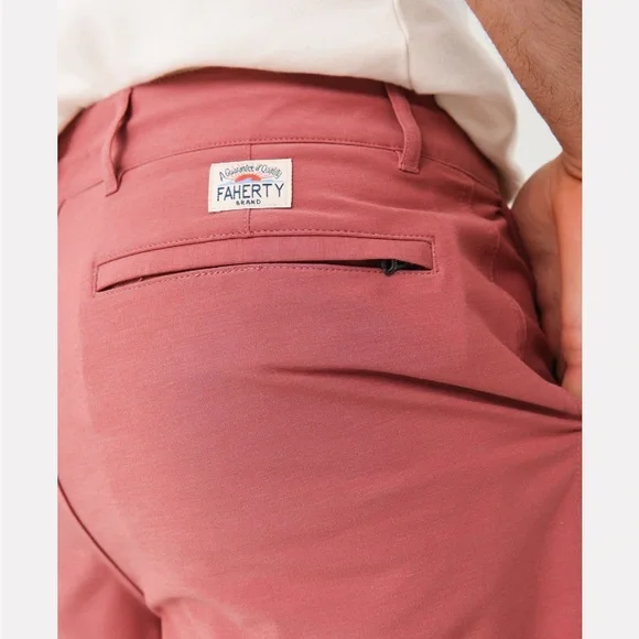 FAHERTY Men’s All Day Shorts | 33 | Salmon - Picture 9 of 9